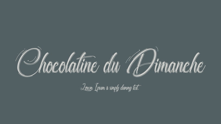 Chocolatine du Dimanche Font