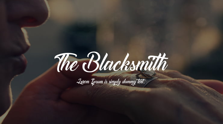 The Blacksmith Font