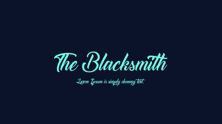 The Blacksmith Font