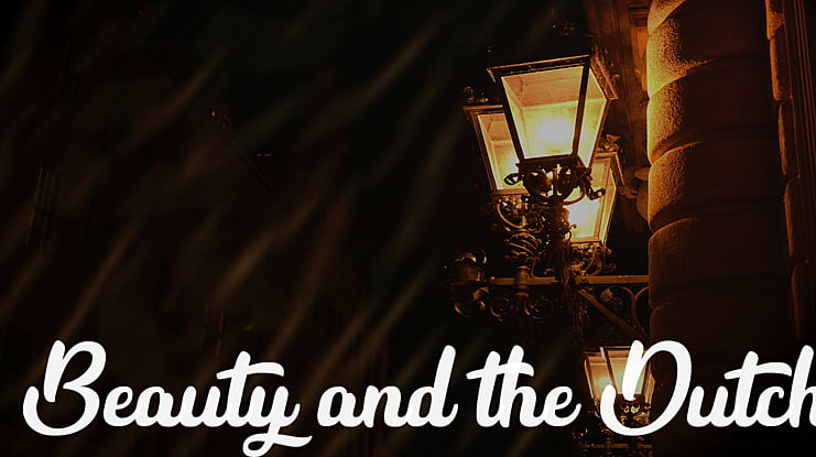 Beauty and the Dutch Font