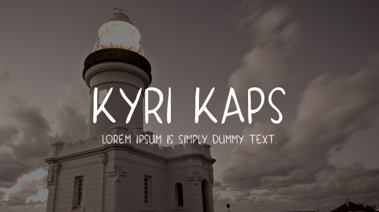 Kyri Kaps Font