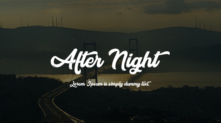 After Night Font