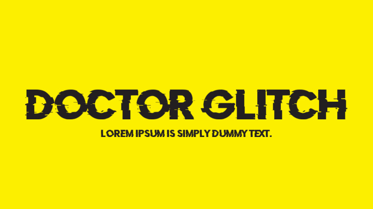 Doctor Glitch Font Download