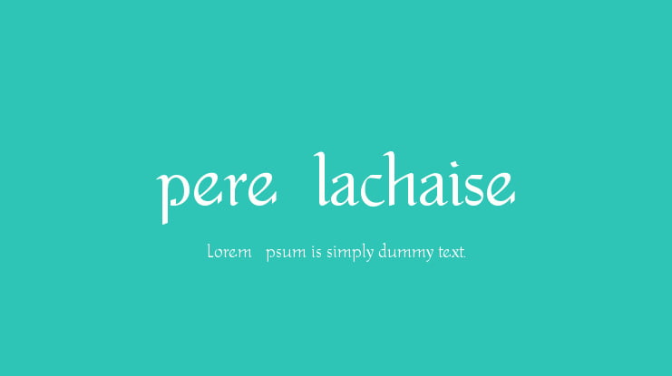 pere_lachaise Font