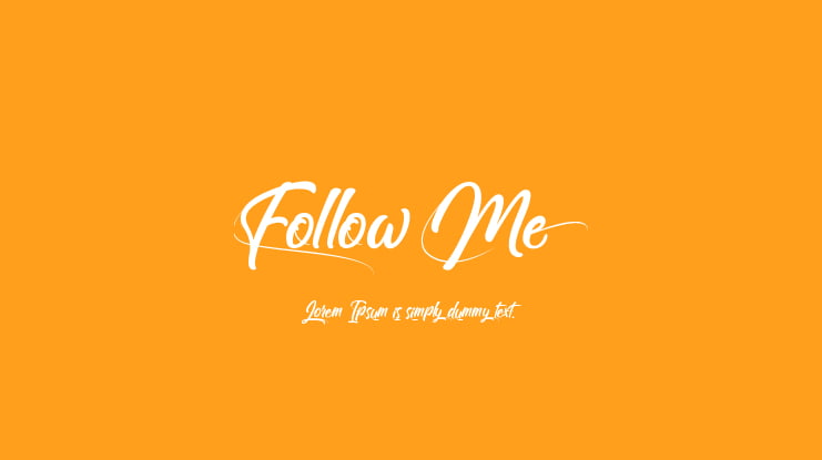 Follow Me Font