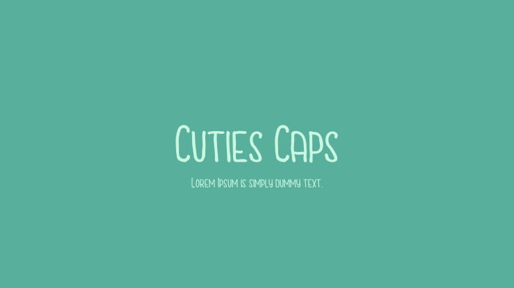 Cuties Caps Font