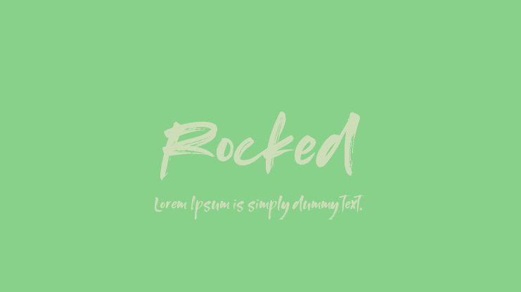 Rocked Font Family