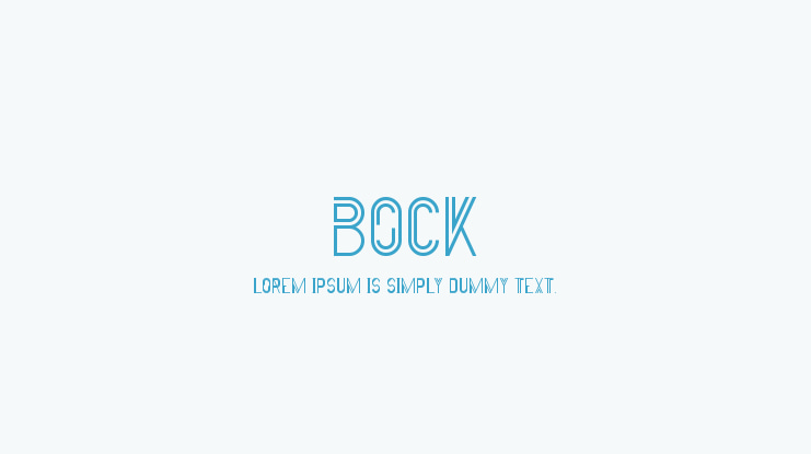Bock Font