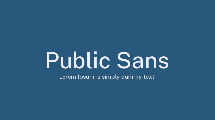Public Sans Font Family