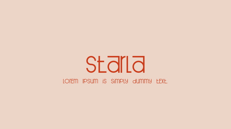 Starla Font Family