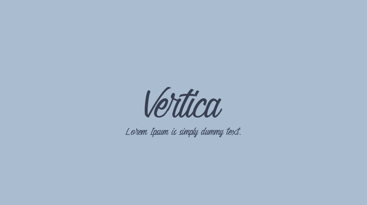 Vertica Font