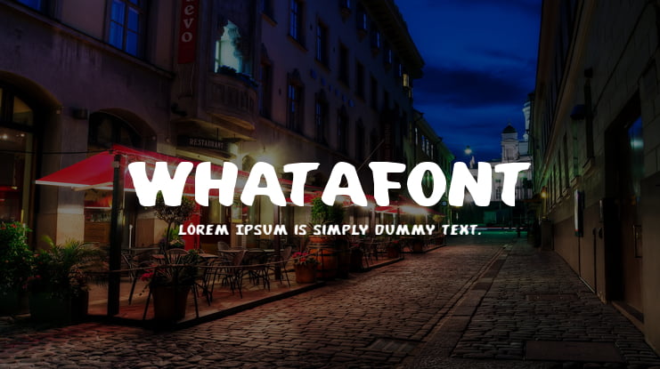 Whatafont Font Family