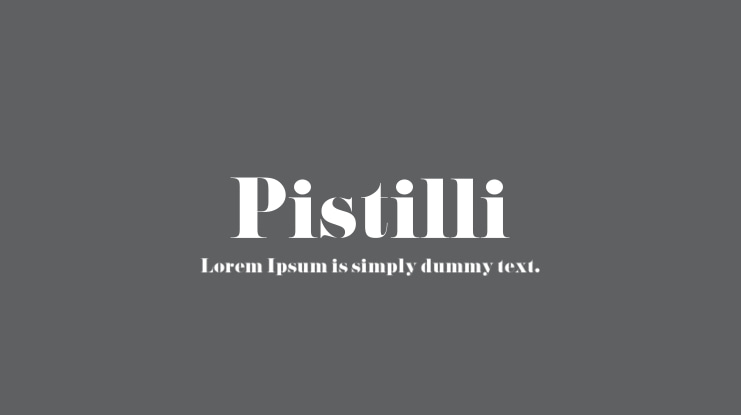 Pistilli Font