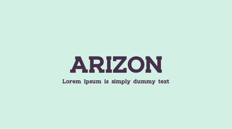ARIZON Font
