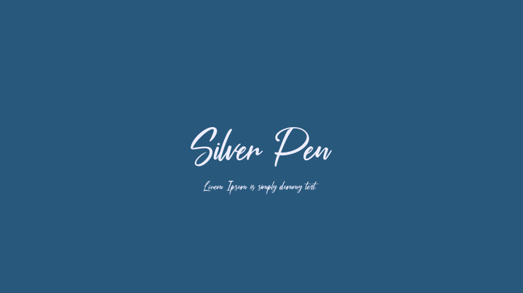 Silver Pen Font