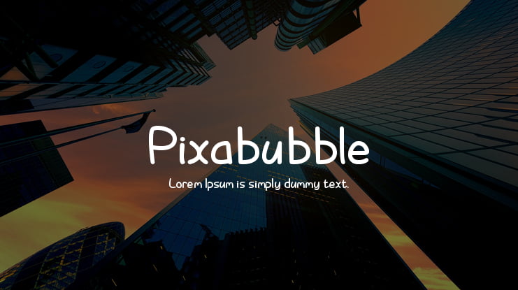 Pixabubble Font