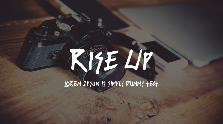 Rise Up Font