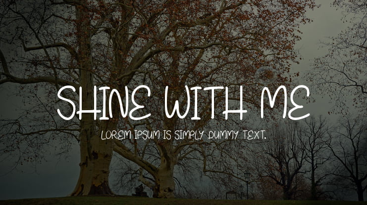 Shine With Me Font
