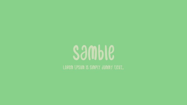samble Font