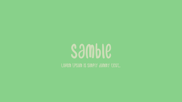 samble Font