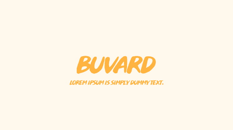 Buvard Font