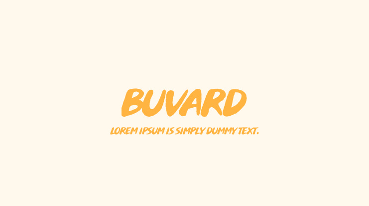 Buvard Font