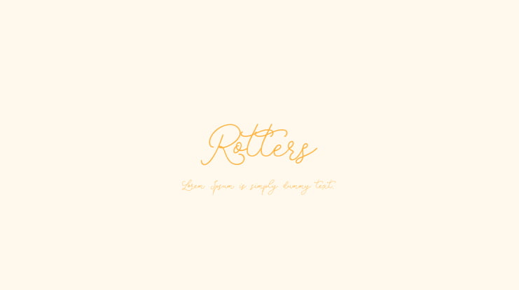 Rotters Font