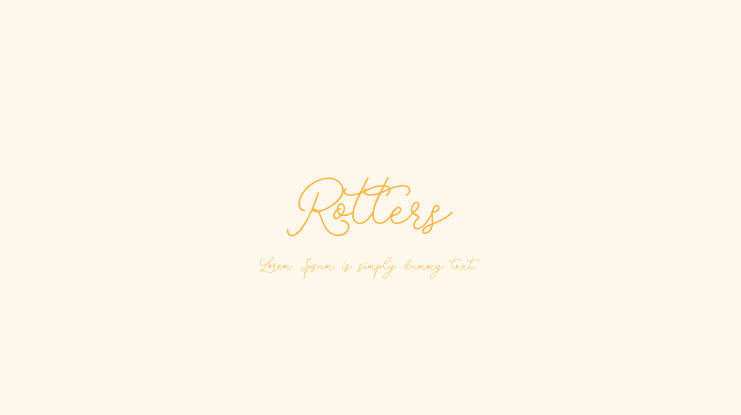Rotters Font