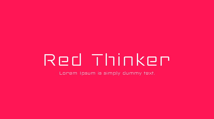 Red Thinker Font Family