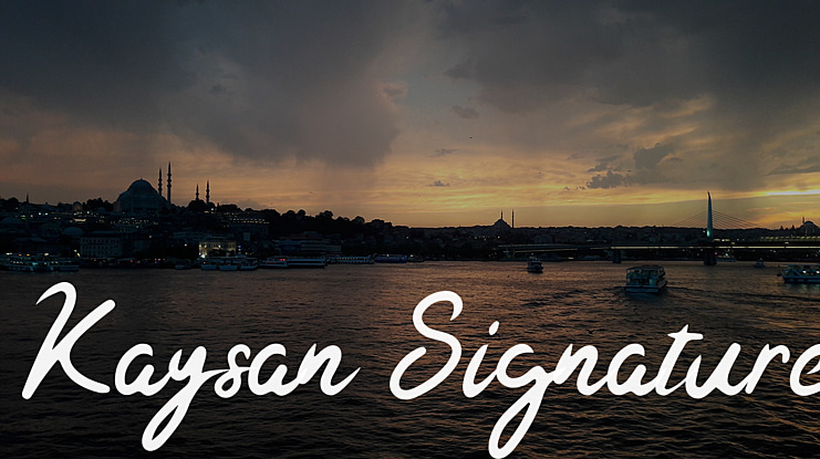 Kaysan Signature Font