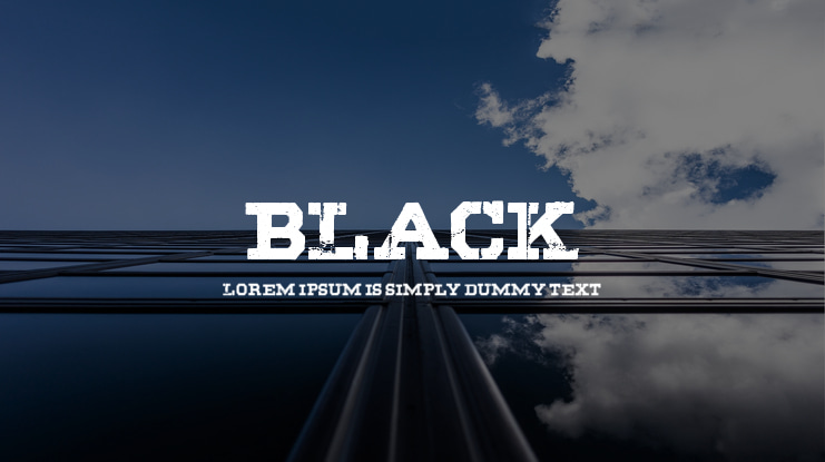 BLACK Font