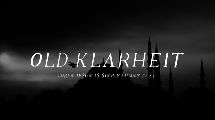 Old Klarheit Font