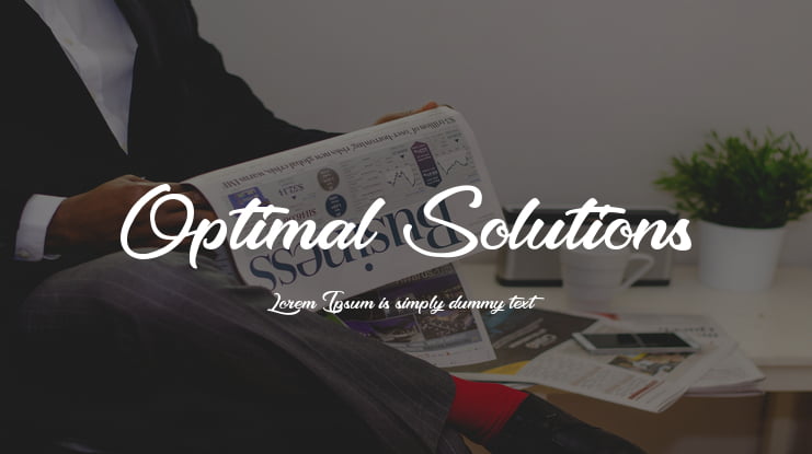 Optimal Solutions Font