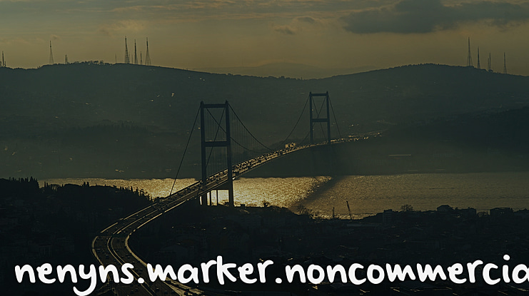 nenyns.marker.noncommercial Font