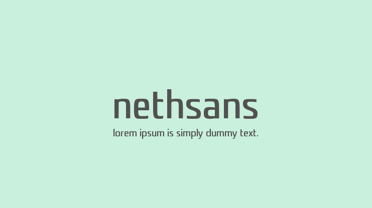 nethsans Font