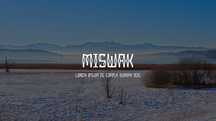 Miswak Font