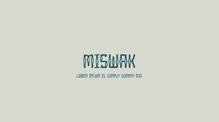 Miswak Font