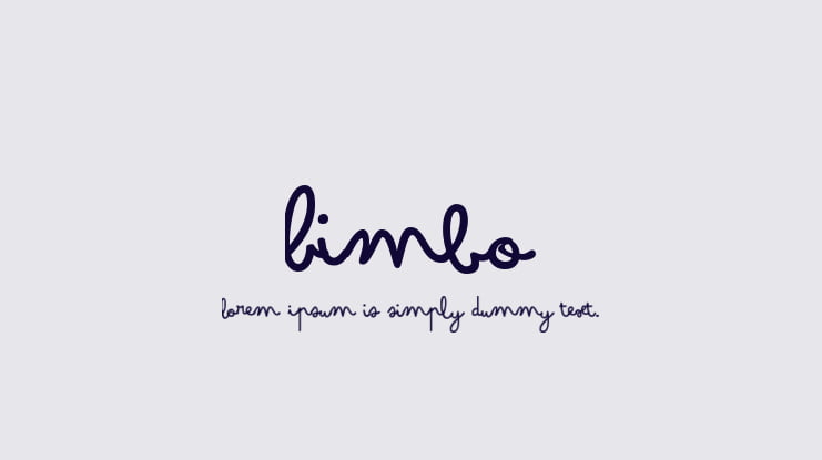 Bimbo Font Family