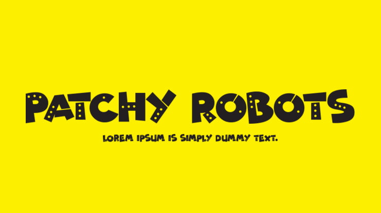 Patchy Robots : Download Free for Desktop Webfont