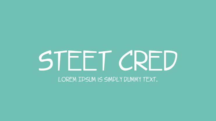 Steet Cred Font Family
