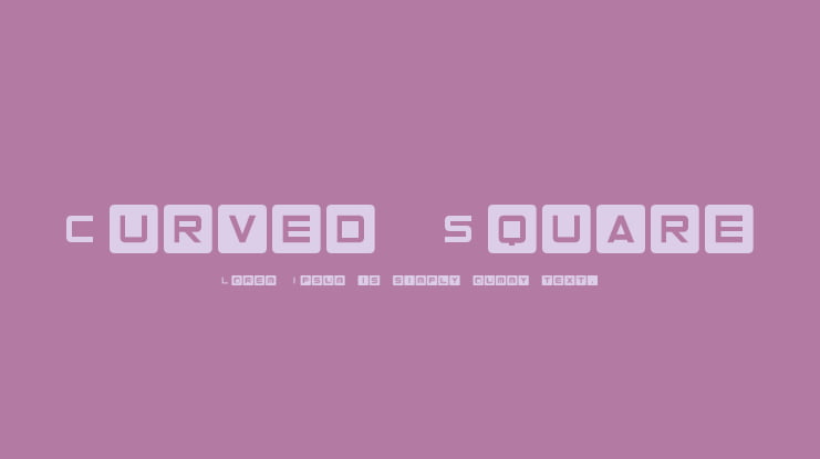 Curved Square Font