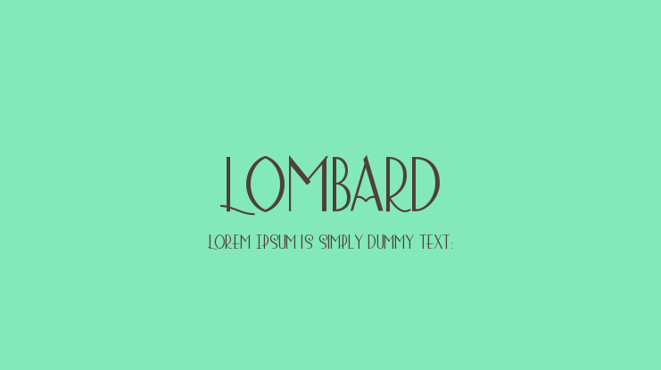 Lombard Font Family