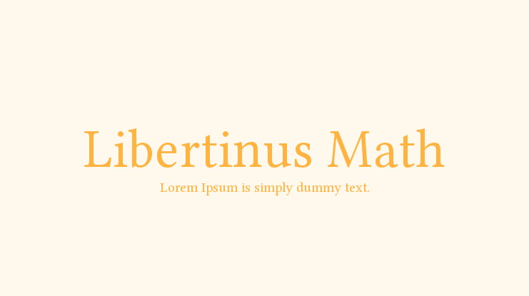 Libertinus Math Font