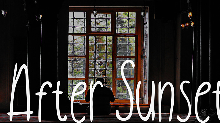After Sunset Font