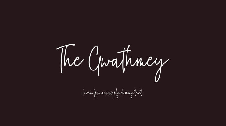 The Gwathmey Font