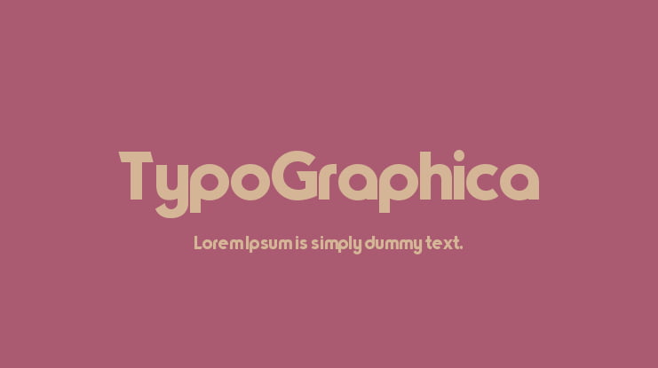 TypoGraphica Font