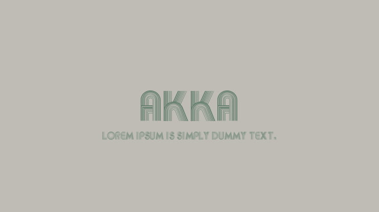 Akka Font