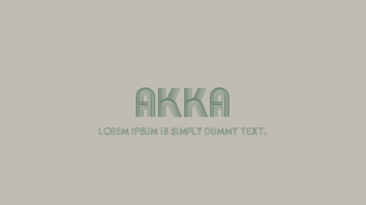 Akka Font