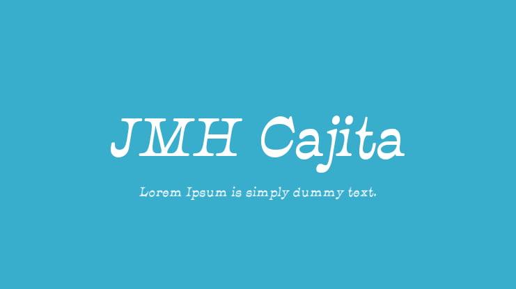 JMH Cajita Font Family