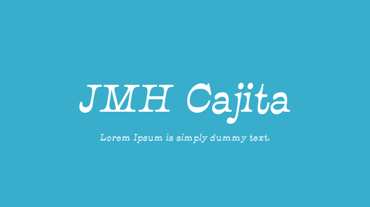 JMH Cajita Font Family